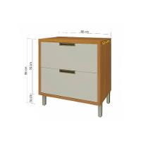 Balcão 1 Porta 1 Gaveta Nesher Imperatriz 80cm Mdf - 10