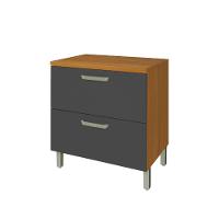 Balcão 1 Porta 1 Gaveta Nesher Princesa 80cm Mdf - 1