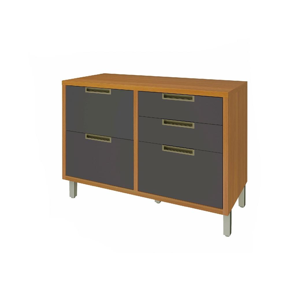 Balcão 1 Porta 4 Gavetas Nesher Imperatriz 120cm Mdf - 1