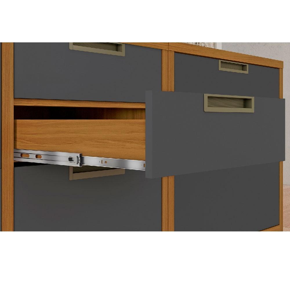 Balcão 1 Porta 4 Gavetas Nesher Imperatriz 120cm Mdf - 3
