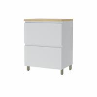 Balcao 1 Porta Basculante 1 Gaveta Nesher Rainha 70cm 100 Mdf - 1