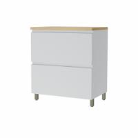 Balcao 1 Porta Basculante 1 Gaveta Nesher Rainha 80cm 100 Mdf - 1