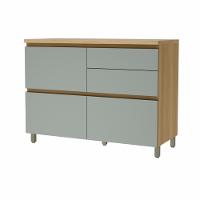 Balcao 1 Porta Basculante 4 Gavetas Nesher Rainha 120cm 100 Mdf - 1