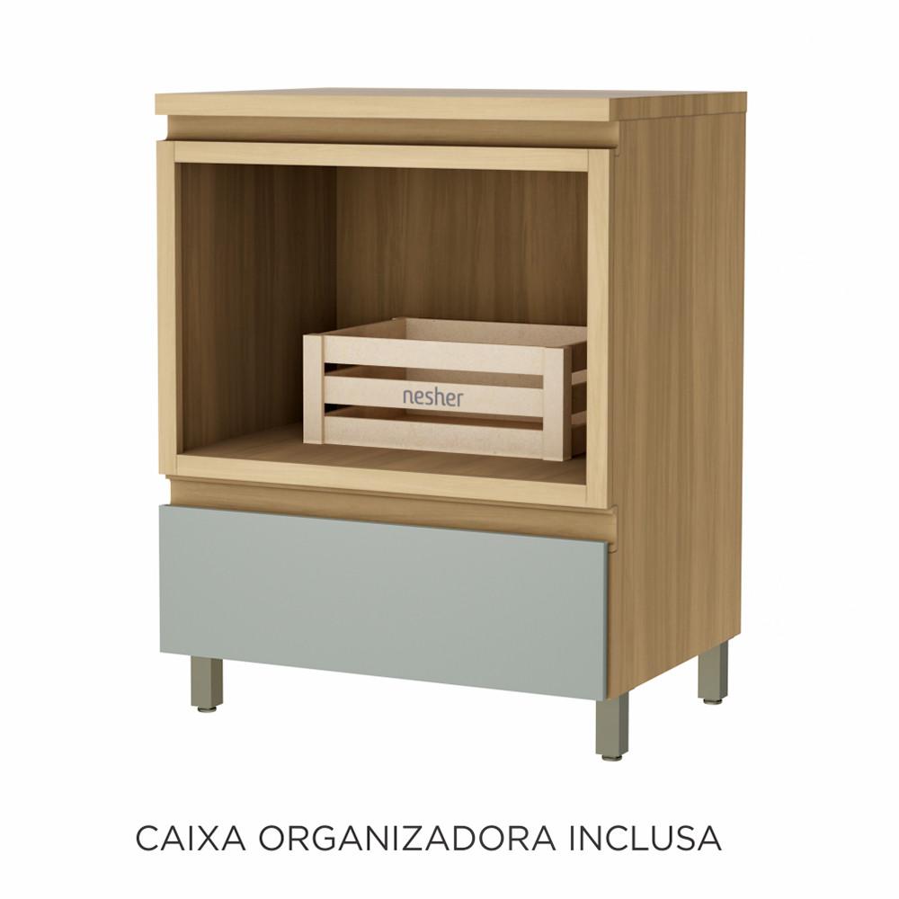 Balcão Forno 1 Gaveta Rainha 70cm 100 MDF - 2