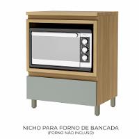 Balcão Forno 1 Gaveta Rainha 70cm 100 MDF - 1