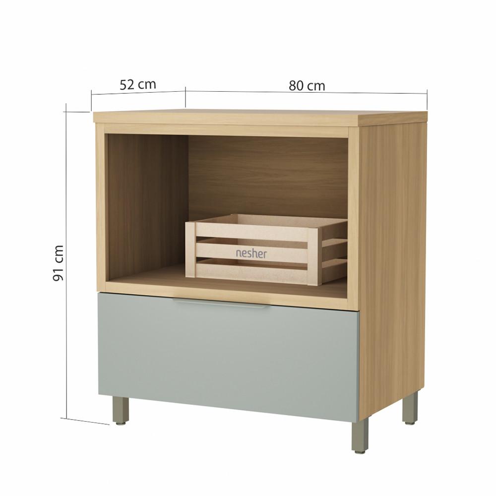Balcão Forno 1 Gavetas Marquesa 80cm 100 MDF - 3