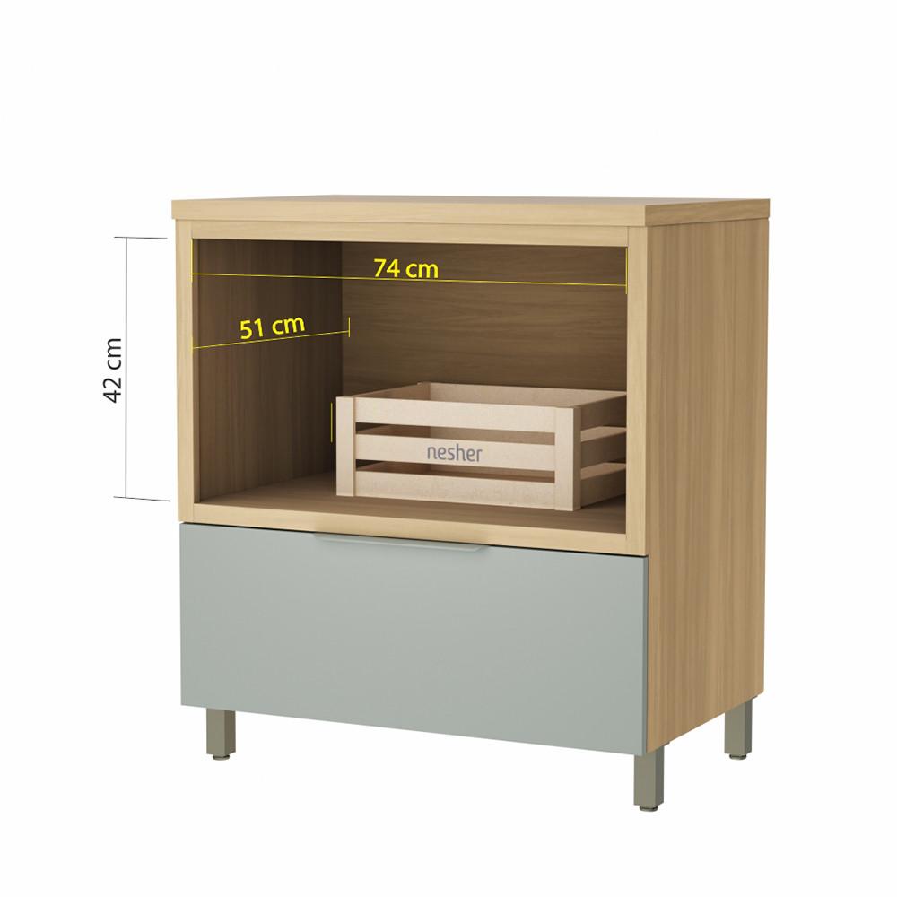 Balcão Forno 1 Gavetas Marquesa 80cm 100 MDF - 4