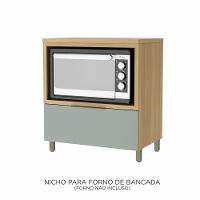 Balcão Forno 1 Gavetas Marquesa 80cm 100 MDF - 1
