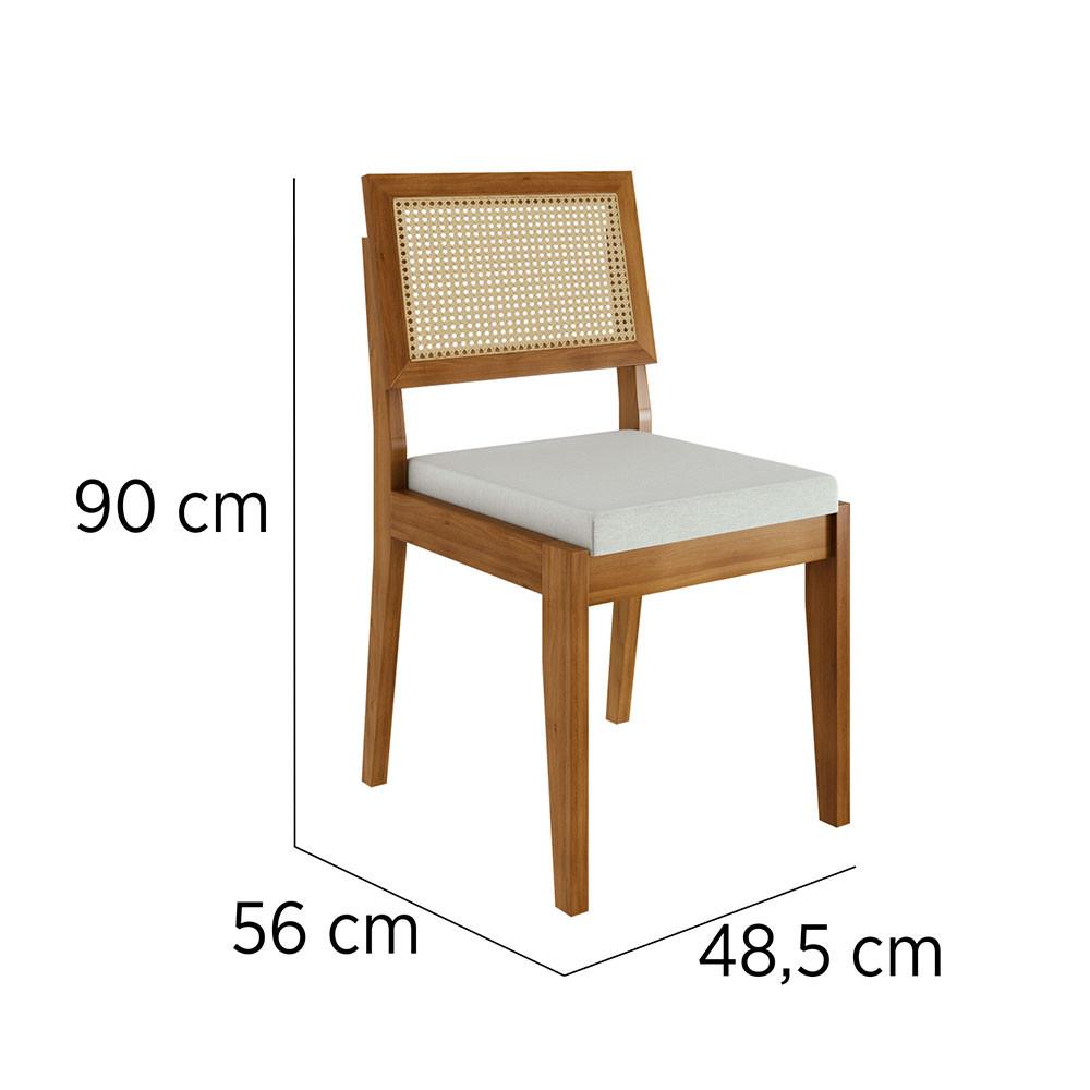 Conjunto Mesa Donna Com 4 Cadeiras Rainha Nesher - 9