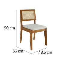 Conjunto Mesa Donna Com 4 Cadeiras Rainha Nesher - 17