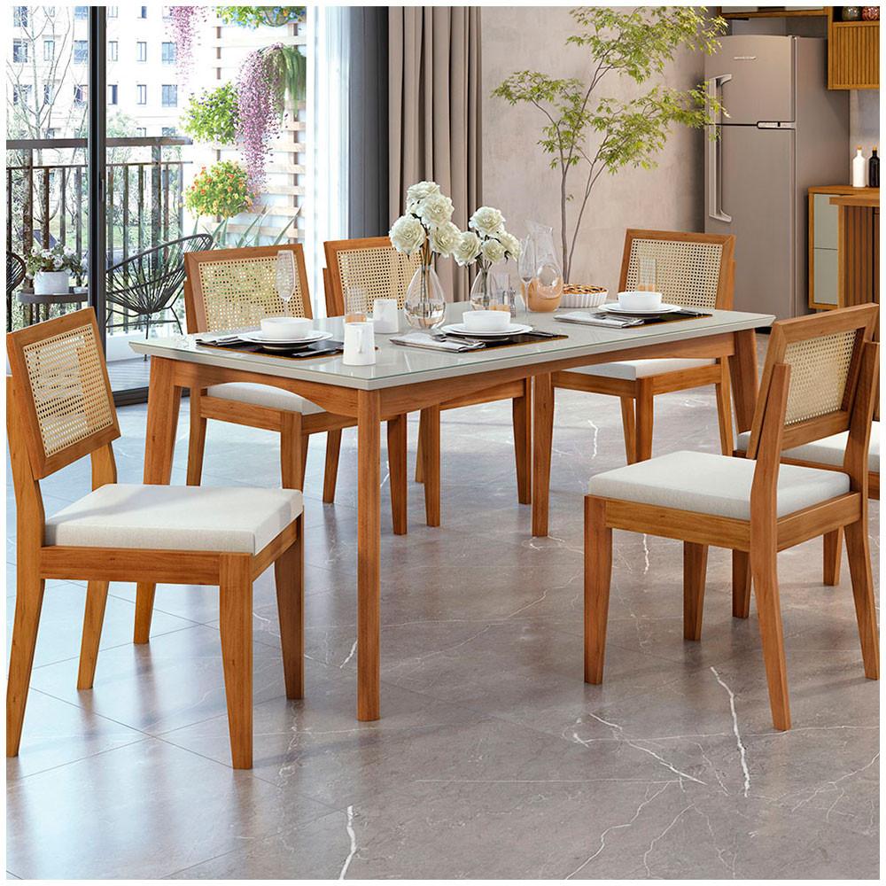Conjunto Mesa Monalisa com 6 Cadeiras Rainha - 1