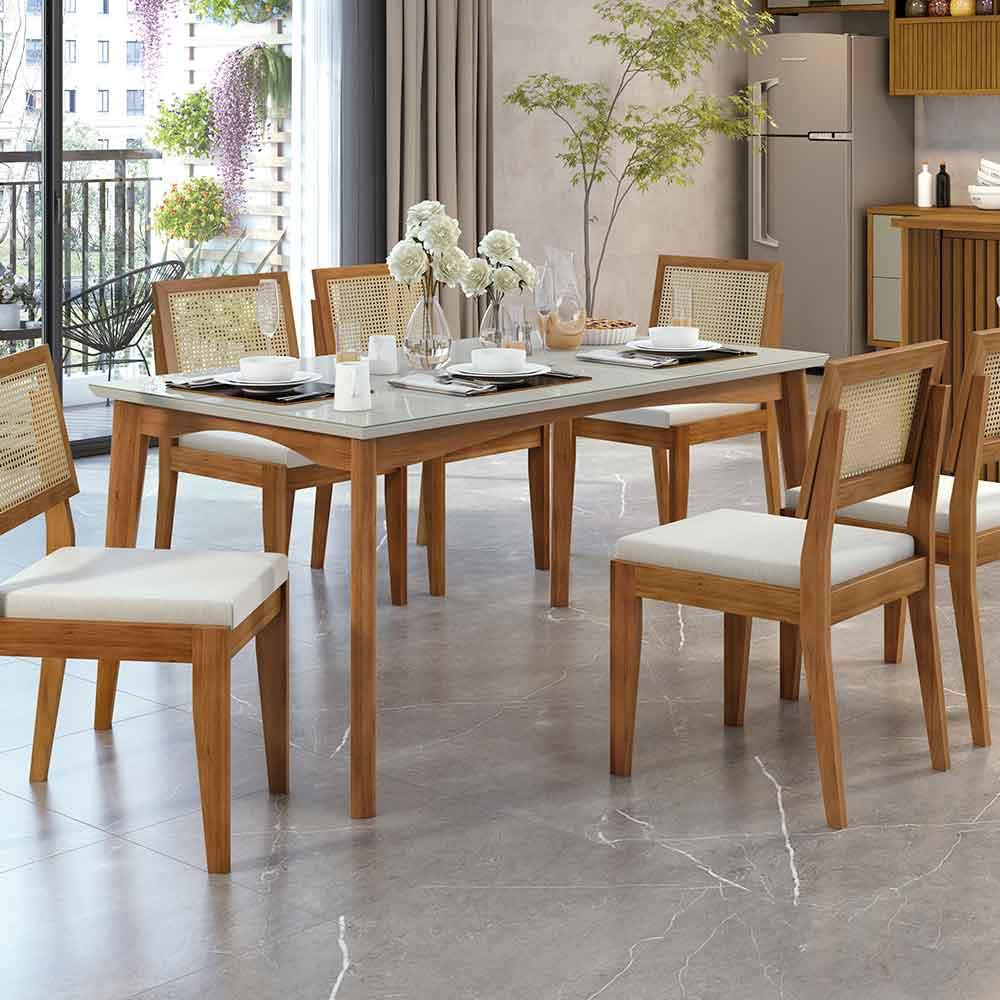 Mesa Nesher Monalisa 160x90 cm Madeira Maciça - 6