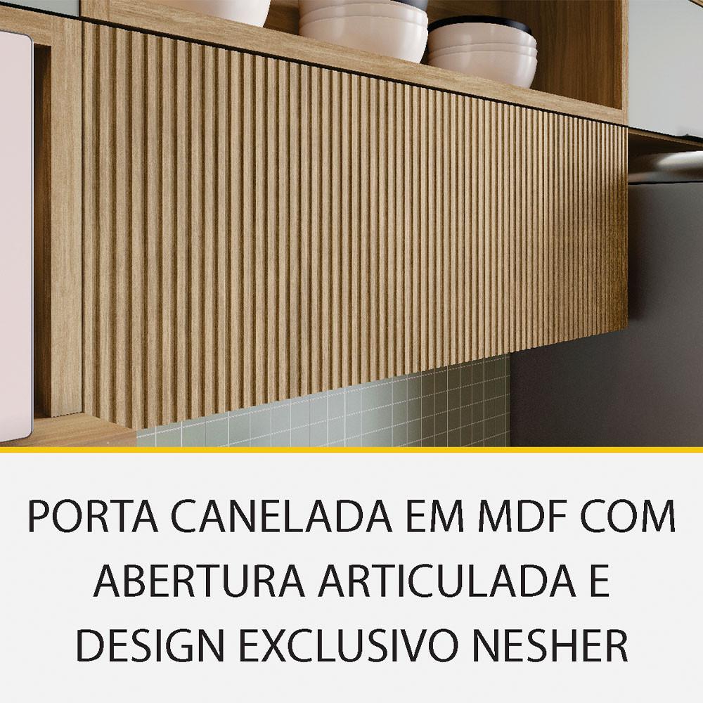 Cozinha 5 Peças Marquesa 6 Portas 6 Gavetas 100 MDF Nesher - 5