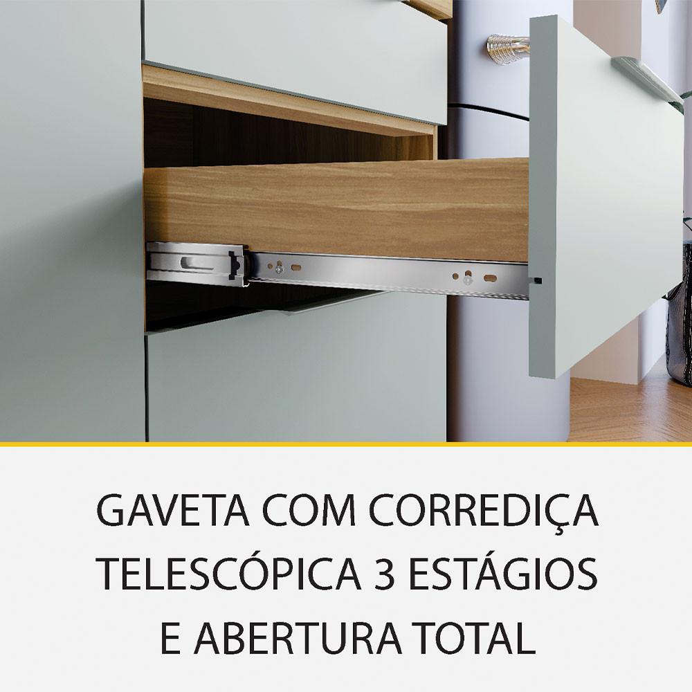 Cozinha 5 Peças Marquesa 6 Portas 6 Gavetas 100 MDF Nesher - 9