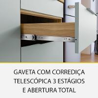 Cozinha 7 Peças Marquesa 7 Portas 7 Gavetas 350cm MDF Nesher - 9