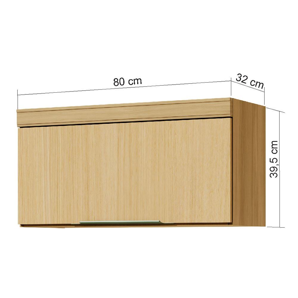 Armário Geladeira Marquesa 1 Porta 80 cm 100 MDF Nesher - 2