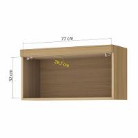 Armário Geladeira Marquesa 1 Porta 80 cm 100 MDF Nesher - 3