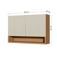 Armário Aéreo Simone Mendes 120cm 2 Portas Nesher - 2