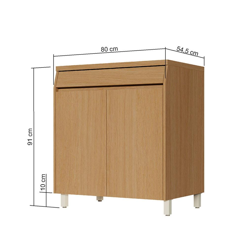 Balcão Simone Mendes 80cm 2 Portas 1 Gaveta Nesher - 2