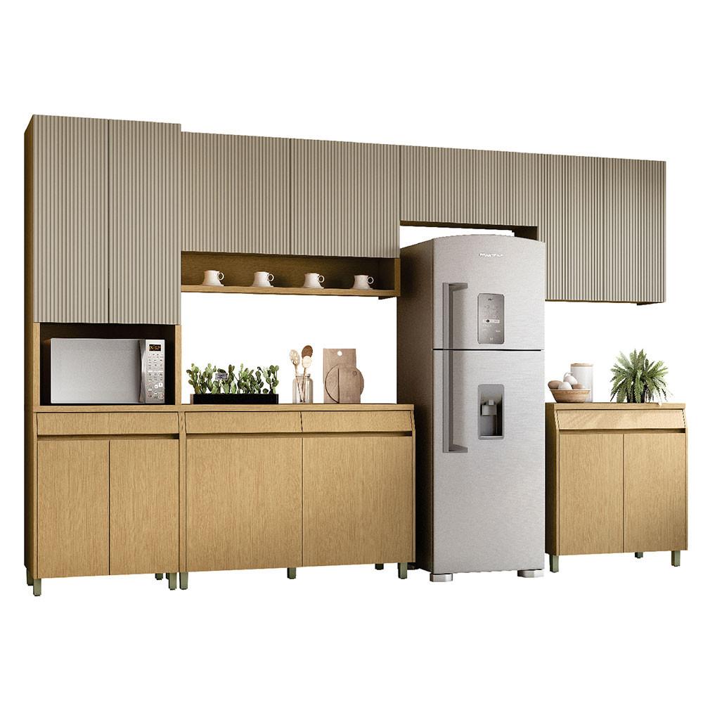 Cozinha Simone Mendes 350cm 6 Peças 13 Portas 7 Gavetas Nesher - 1