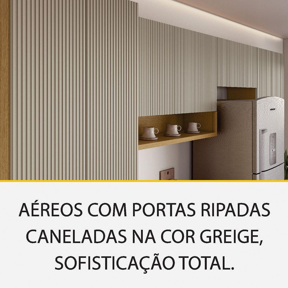 Cozinha Simone Mendes 350cm 6 Peças 13 Portas 7 Gavetas Nesher - 5