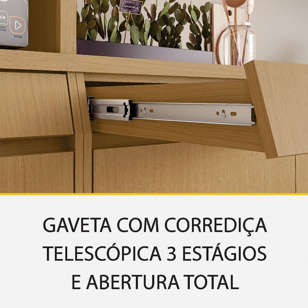 Cozinha Simone Mendes 350cm 6 Peças 13 Portas 7 Gavetas Nesher - 8