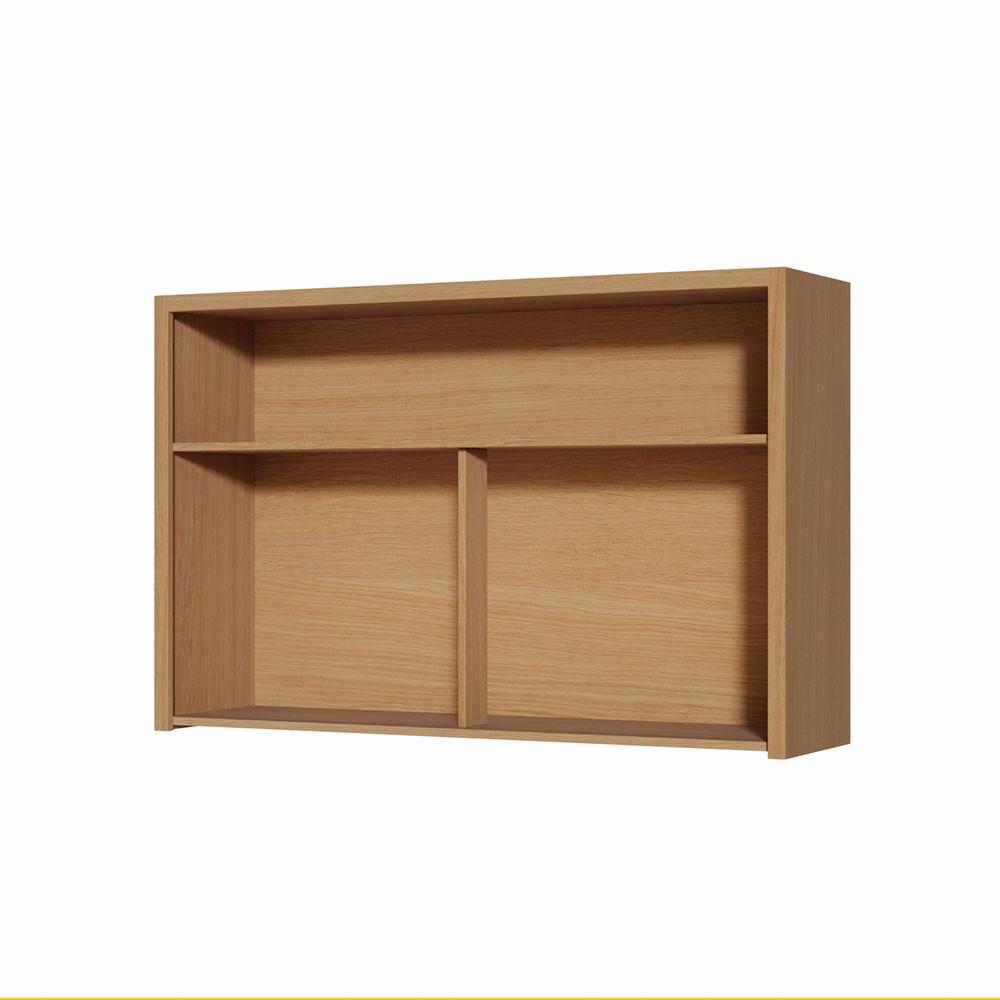Armario Aereo Condessa 1 Porta Basculante Com Relogio 120cm 100 MDF CRV Nesher - 3
