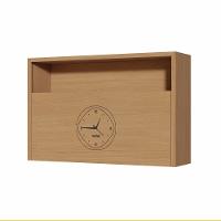 Armario Aereo Condessa 1 Porta Basculante Com Relogio 120cm 100 MDF CRV Nesher - 1