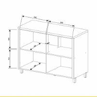 Balcao Condessa 2 Portas 120cm 100 MDF CRV-CRG Nesher - 4