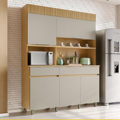 Cozinha Realeza 5 Portas 2 Gavetas 160cm 100 MDF Nesher
