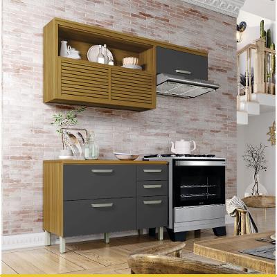 Cozinha 2 Peças 4 Portas 3 Gavetas Nesher Princesa MDF