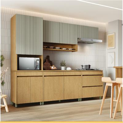 Cozinha 5 Peças 10 Pts 5 Gav Nesher Simone Mendes 270cm 100 MDF
