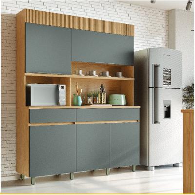 Cozinha 5 Portas 2 Gavetas Nesher Realeza 160cm 100 MDF