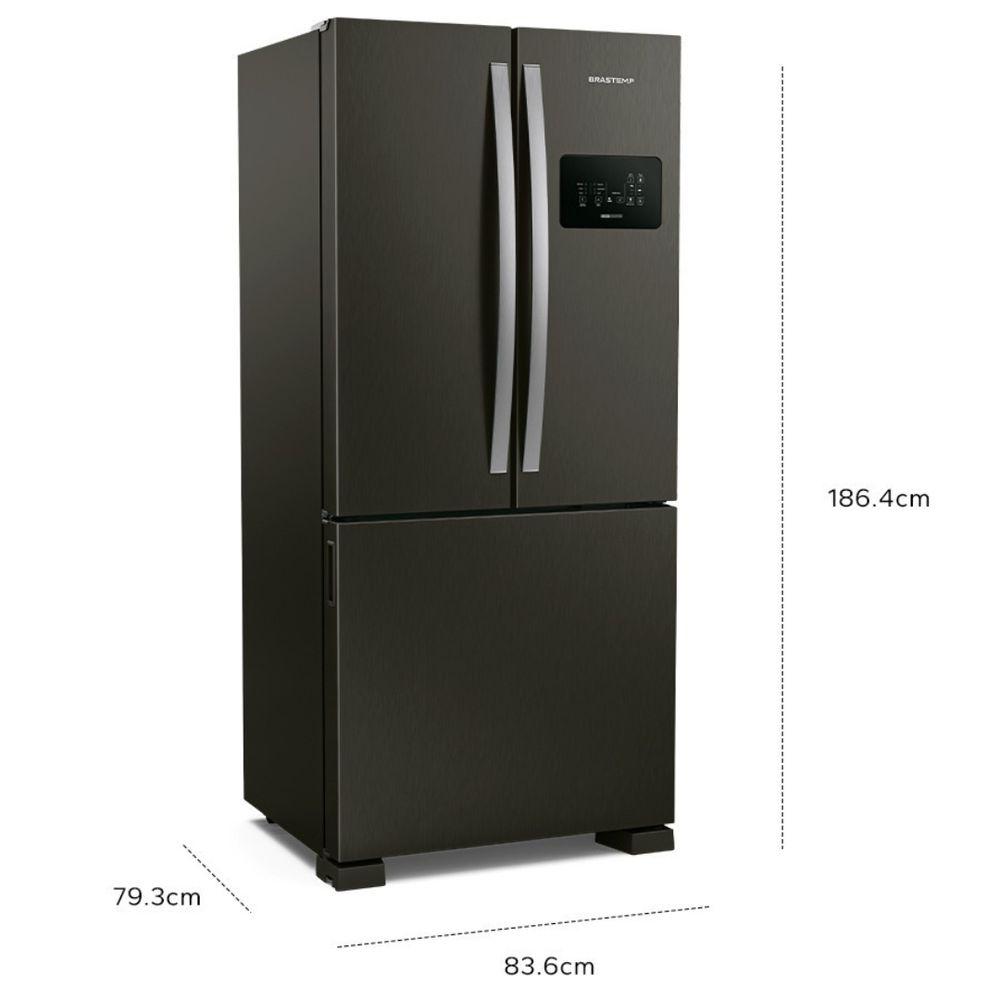 Geladeira Brastemp French Door 554 Litros Inverse Black Inox 110V BRO85AEANA - 3