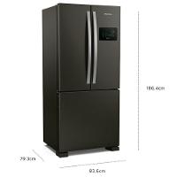 Geladeira Brastemp French Door 554 Litros Inverse Black Inox 110V BRO85AEANA - 3