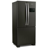 Geladeira Brastemp French Door 554 Litros Inverse Black Inox 110V BRO85AEANA