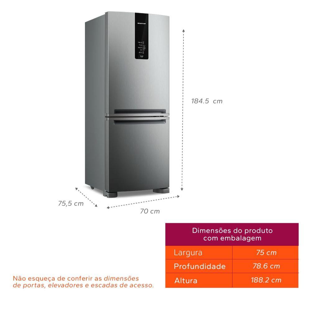 Geladeira Brastemp Duplex Smart Flow Inverse 447L Inox 220V BRE57FKBNA - 3