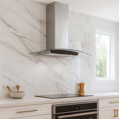 Coifa de Parede Suggar Esmeralda Touch Vidro Inox 90Cm