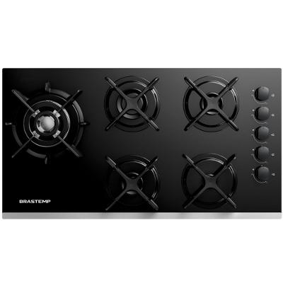 Cooktop a Gás 5Q Brastemp Eclipse Collection Preto Bivolt BDD86APUNA