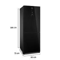 Geladeira Panasonic Frost Free 397 Litros Preta