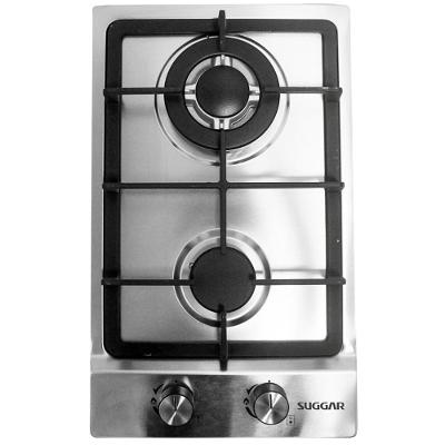 Cooktop a Gás Suggar 2Q Ferro Fundido Inox Bivolt FG2002IX