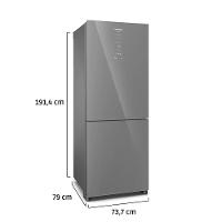 Geladeira Panasonic BB65 Frost Free 450 Litros Inverter Vidro Inox 110V NR-BB65GVFMA - 3