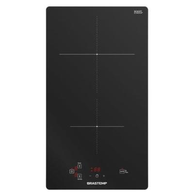 Cooktop de Indução Brastemp 2Q Função Especial Preto 220V BDJ31AEBNA