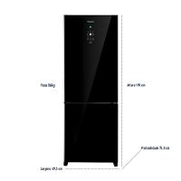 Geladeira Panasonic Frost Free 480L Preto Glass 110V NR-BB71GVFBA - 3