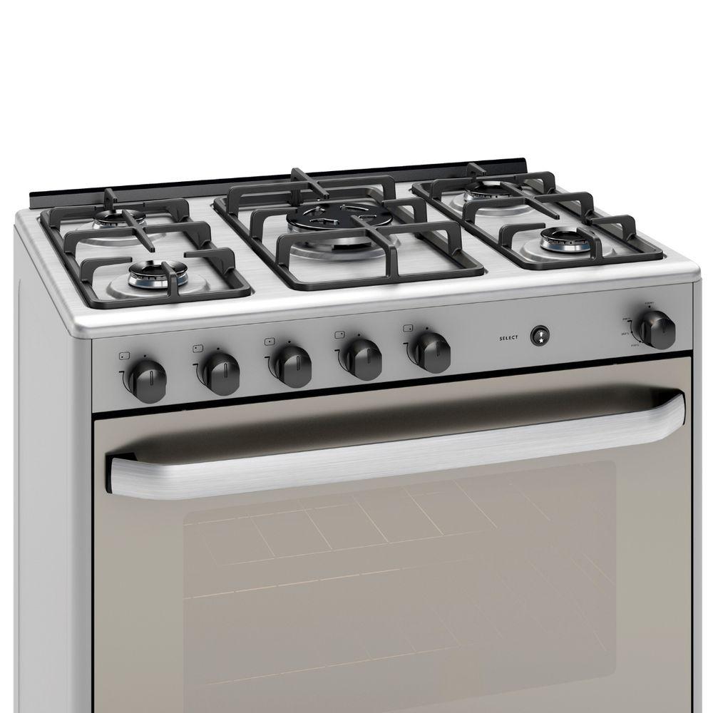 Fogão de Piso Suggar Select 5 Bocas Prata Inox Bivolt FGISL510PRIX - 1