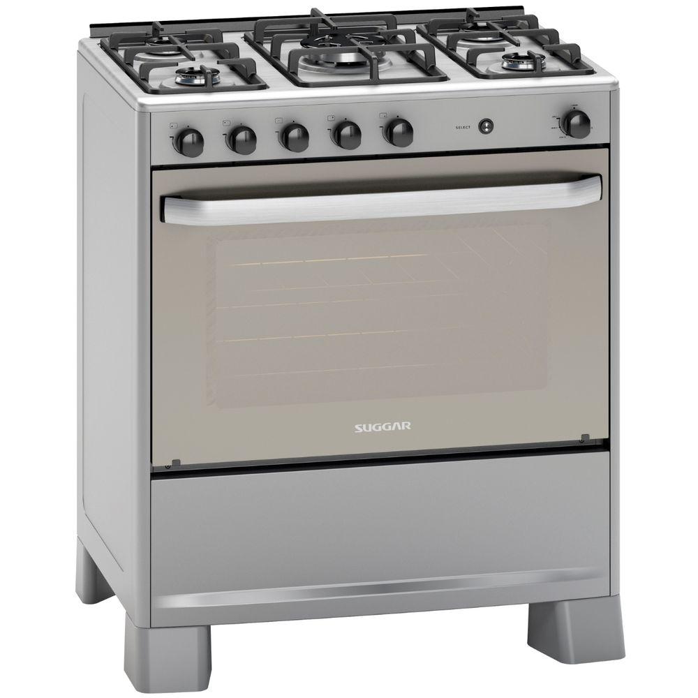 Fogão de Piso Suggar Select 5 Bocas Prata Inox Bivolt FGISL510PRIX - 3