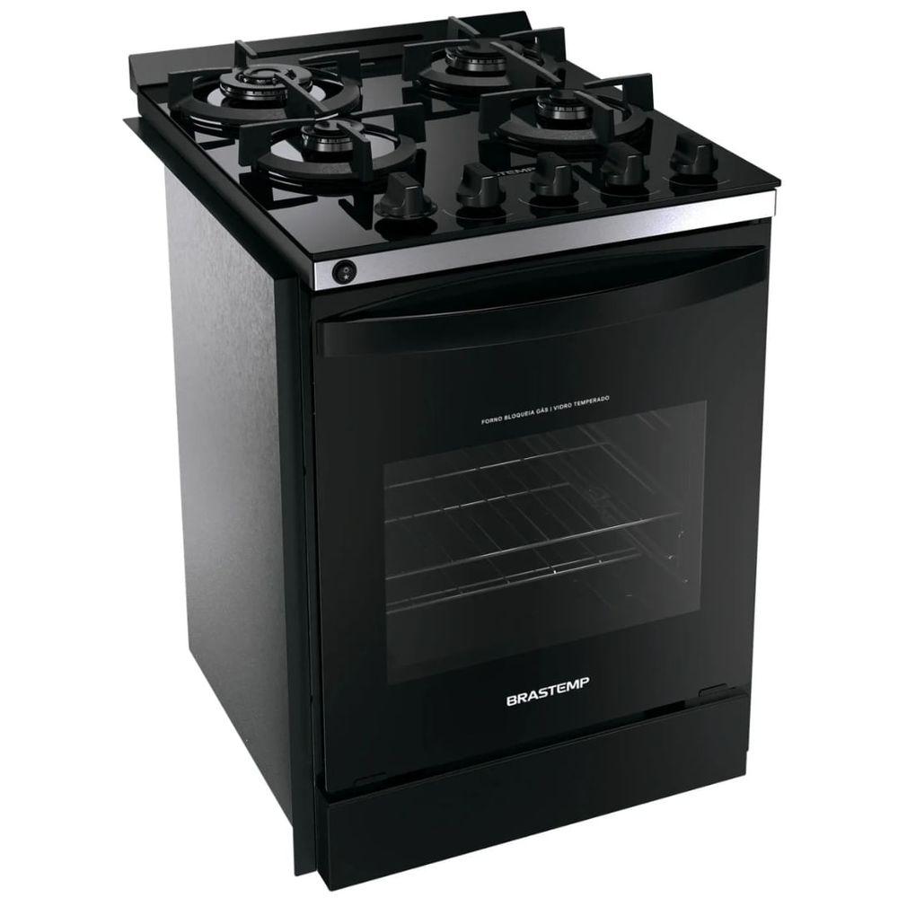 Fogão de Embutir Brastemp 4Q BYO4XAE Preto Bivolt BYO4XAEUNA - 3