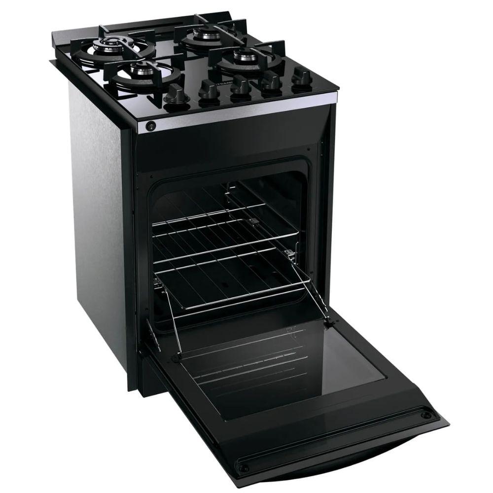 Fogão de Embutir Brastemp 4Q BYO4XAE Preto Bivolt BYO4XAEUNA - 4