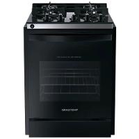 Fogão de Embutir Brastemp 4Q BYO4XAE Preto Bivolt BYO4XAEUNA - 1