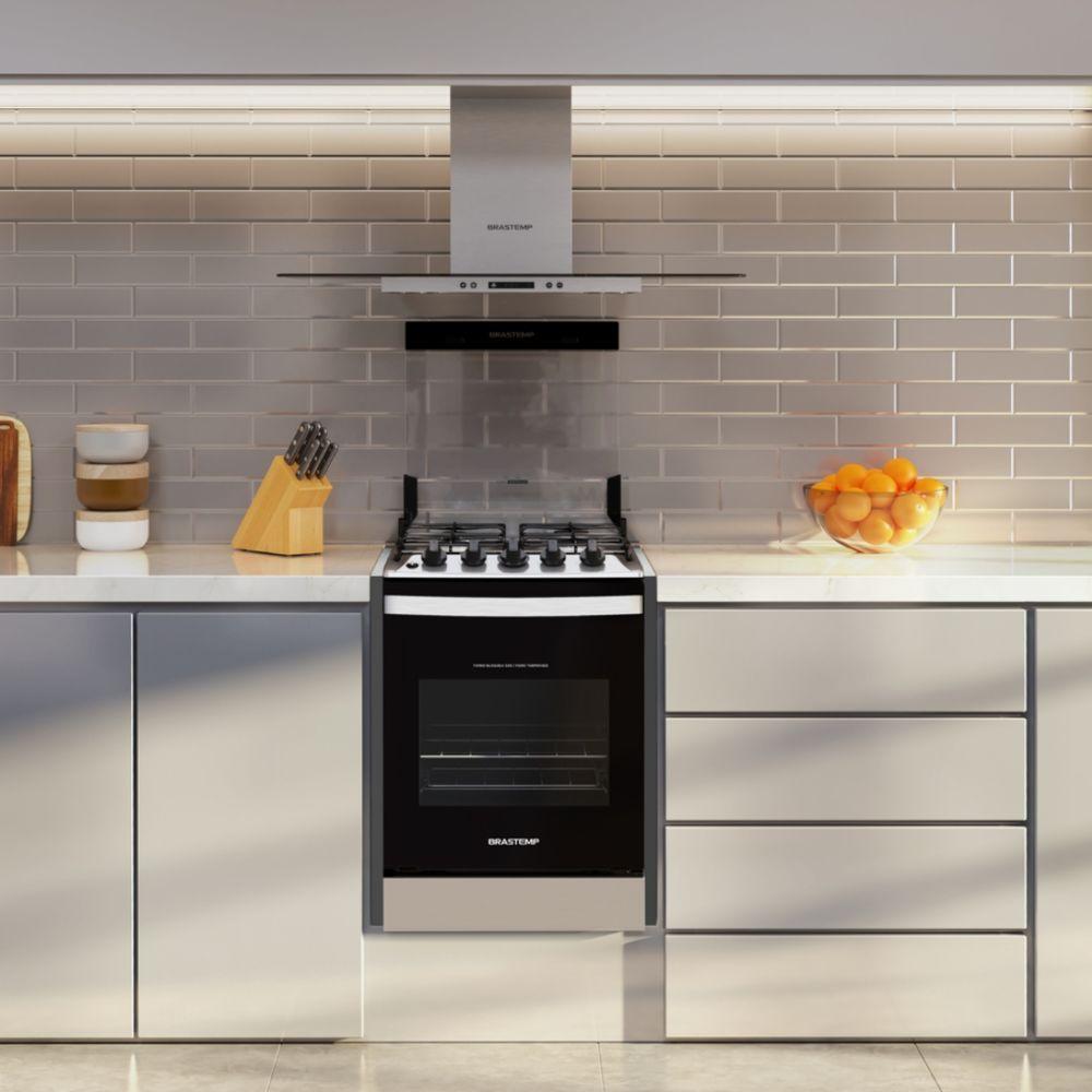 Fogão de Embutir Brastemp 4 Bocas Inox Bivolt BYO4EBRUNA - 2